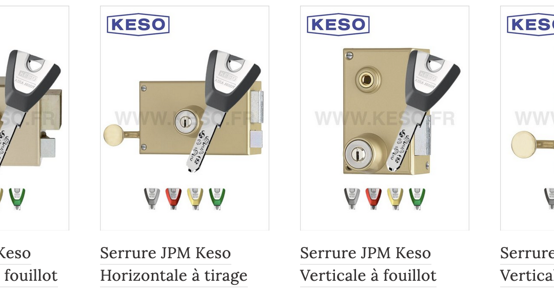 Solutions serrures et cylindres JPM KESO